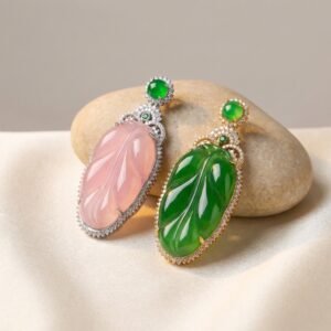 Leaf Jade Drop Earring