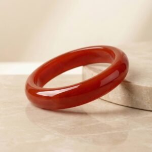 Classic Red Jade Bangle